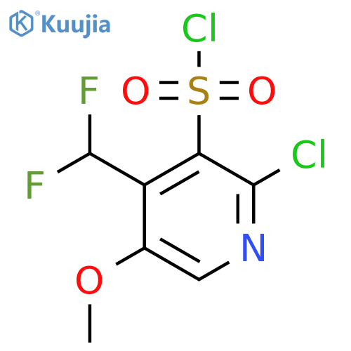 2-Chloro-4-(difluoromethyl)-5-methoxypyridine-3-sulfonyl chloride structure