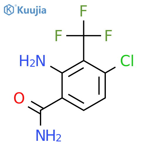 2-Amino-4-chloro-3-(trifluoromethyl)benzamide structure