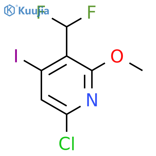 6-Chloro-3-(difluoromethyl)-4-iodo-2-methoxypyridine structure