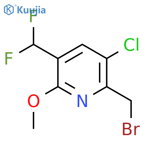 2-(Bromomethyl)-3-chloro-5-(difluoromethyl)-6-methoxypyridine structure