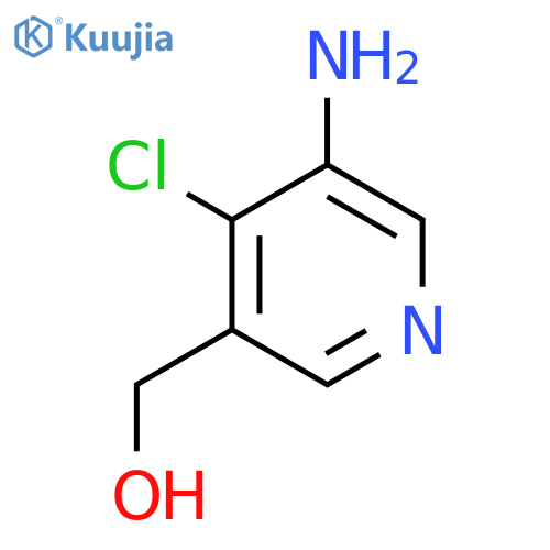 3-Amino-4-chloropyridine-5-methanol structure