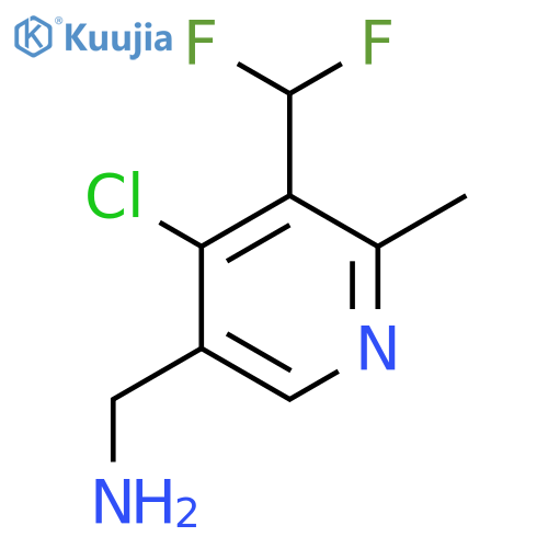 5-(Aminomethyl)-4-chloro-3-(difluoromethyl)-2-methylpyridine structure