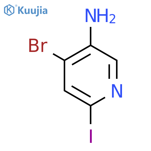 5-Amino-4-bromo-2-iodopyridine structure