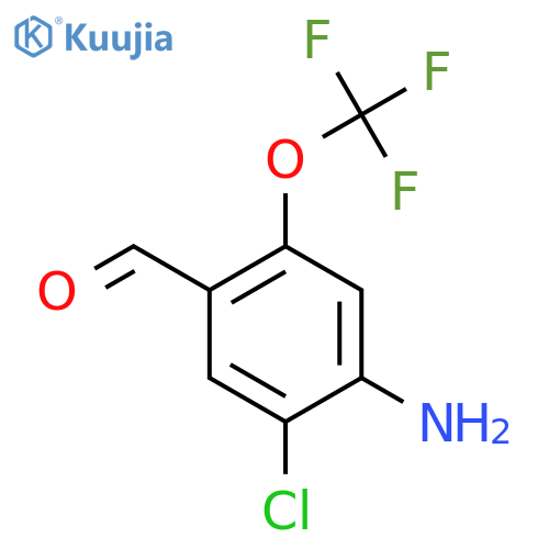 4-Amino-5-chloro-2-(trifluoromethoxy)benzaldehyde structure