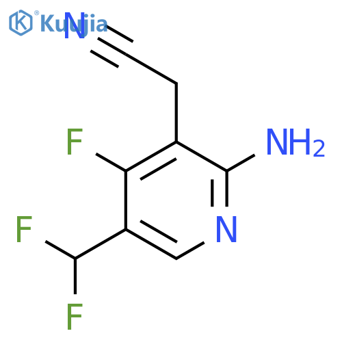 2-Amino-5-(difluoromethyl)-4-fluoropyridine-3-acetonitrile structure