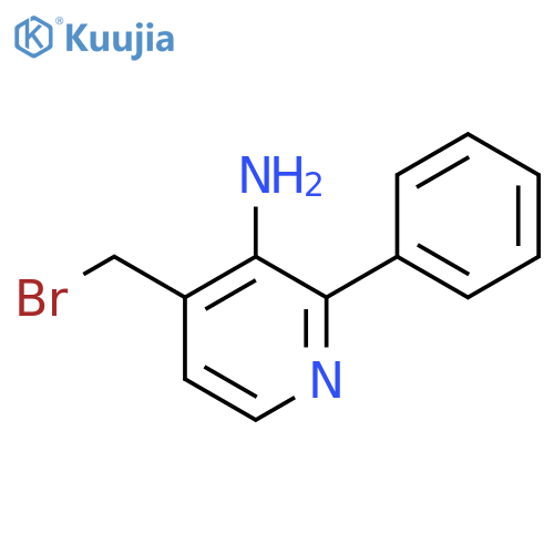 3-Amino-4-bromomethyl-2-phenylpyridine structure