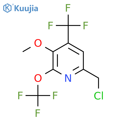 6-(Chloromethyl)-3-methoxy-2-(trifluoromethoxy)-4-(trifluoromethyl)pyridine structure