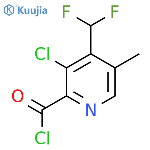 3-Chloro-4-(difluoromethyl)-5-methylpyridine-2-carbonyl chloride structure