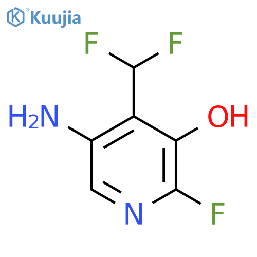 5-Amino-4-(difluoromethyl)-2-fluoro-3-hydroxypyridine structure