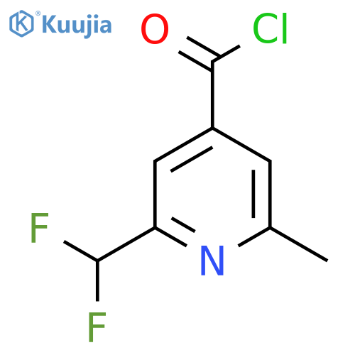 2-(Difluoromethyl)-6-methylpyridine-4-carbonyl chloride structure