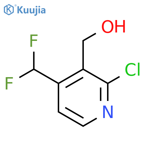 2-Chloro-4-(difluoromethyl)pyridine-3-methanol structure