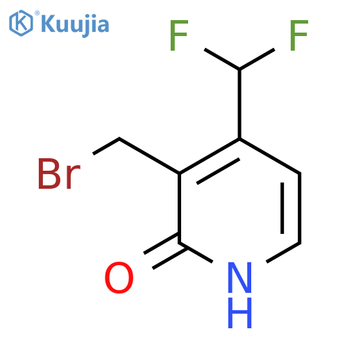 3-(Bromomethyl)-4-(difluoromethyl)-2-hydroxypyridine structure