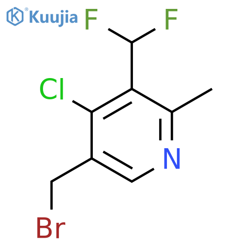 5-(Bromomethyl)-4-chloro-3-(difluoromethyl)-2-methylpyridine structure