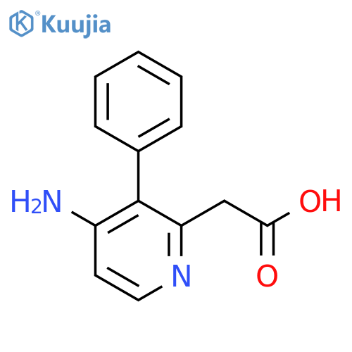 4-Amino-3-phenylpyridine-2-acetic acid structure