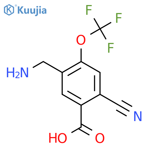 5-Aminomethyl-2-cyano-4-(trifluoromethoxy)benzoic acid structure