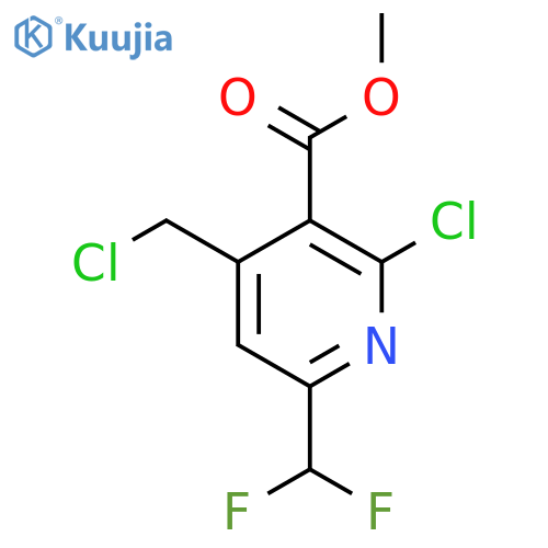 Methyl 2-chloro-4-(chloromethyl)-6-(difluoromethyl)pyridine-3-carboxylate structure
