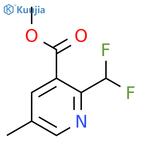 Methyl 2-(difluoromethyl)-5-methylpyridine-3-carboxylate structure