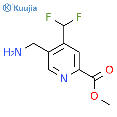 Methyl 5-(aminomethyl)-4-(difluoromethyl)pyridine-2-carboxylate structure
