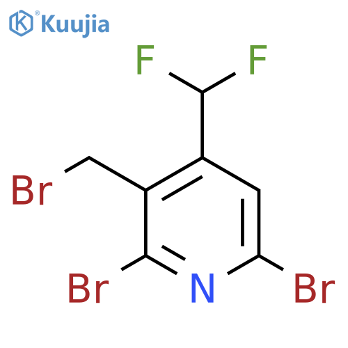 3-(Bromomethyl)-2,6-dibromo-4-(difluoromethyl)pyridine structure