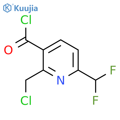 2-(Chloromethyl)-6-(difluoromethyl)pyridine-3-carbonyl chloride structure