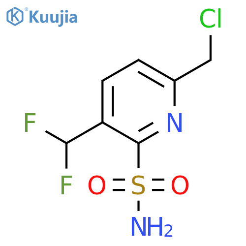 6-(Chloromethyl)-3-(difluoromethyl)pyridine-2-sulfonamide structure