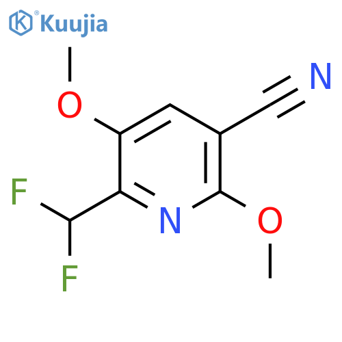 3-Cyano-6-(difluoromethyl)-2,5-dimethoxypyridine structure