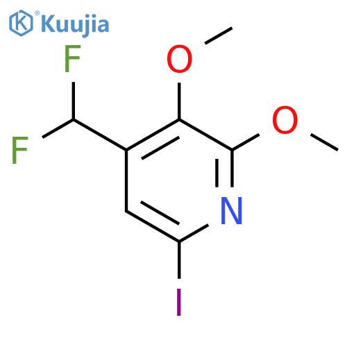 4-(Difluoromethyl)-2,3-dimethoxy-6-iodopyridine structure