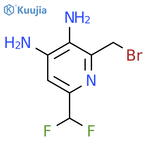 2-(Bromomethyl)-3,4-diamino-6-(difluoromethyl)pyridine structure