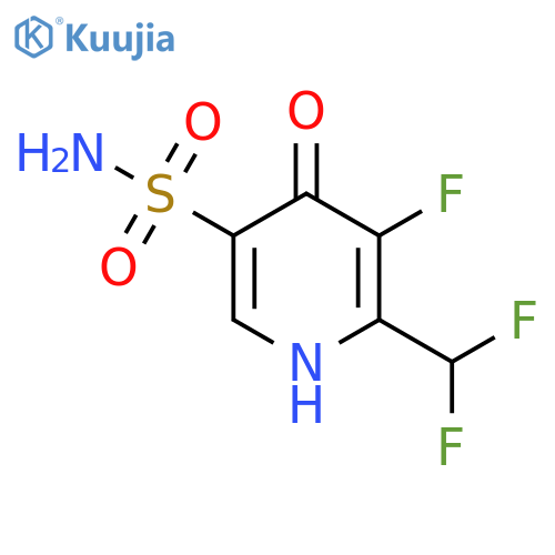 2-(Difluoromethyl)-3-fluoro-4-hydroxypyridine-5-sulfonamide structure