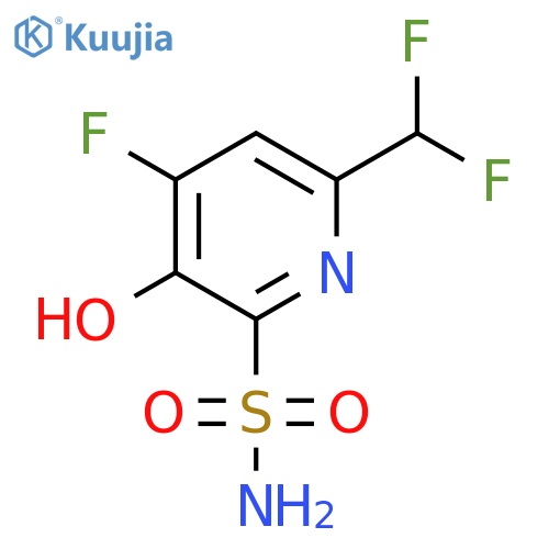 6-(Difluoromethyl)-4-fluoro-3-hydroxypyridine-2-sulfonamide structure