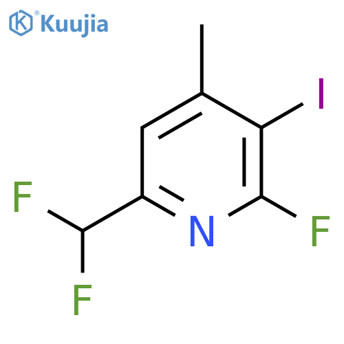 6-(Difluoromethyl)-2-fluoro-3-iodo-4-methylpyridine structure