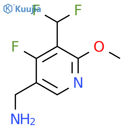 5-(Aminomethyl)-3-(difluoromethyl)-4-fluoro-2-methoxypyridine structure