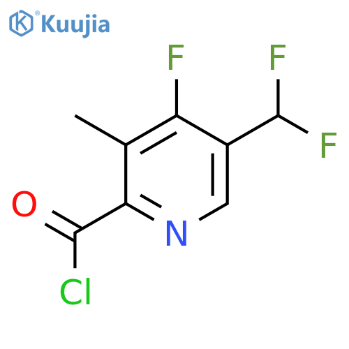 5-(Difluoromethyl)-4-fluoro-3-methylpyridine-2-carbonyl chloride structure