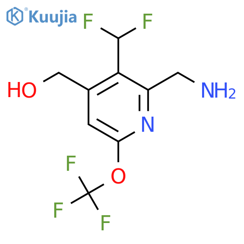 2-(Aminomethyl)-3-(difluoromethyl)-6-(trifluoromethoxy)pyridine-4-methanol structure