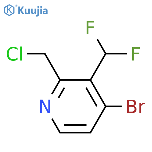 4-Bromo-2-(chloromethyl)-3-(difluoromethyl)pyridine structure