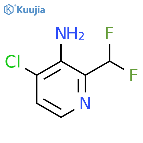 3-Amino-4-chloro-2-(difluoromethyl)pyridine structure