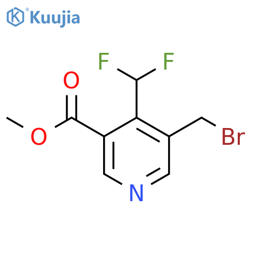 Methyl 3-(bromomethyl)-4-(difluoromethyl)pyridine-5-carboxylate structure