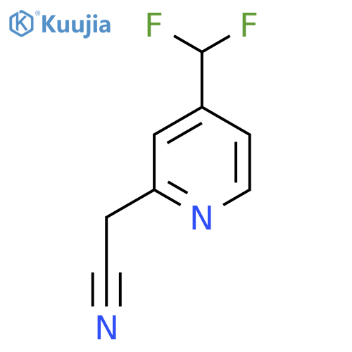 4-(Difluoromethyl)pyridine-2-acetonitrile structure