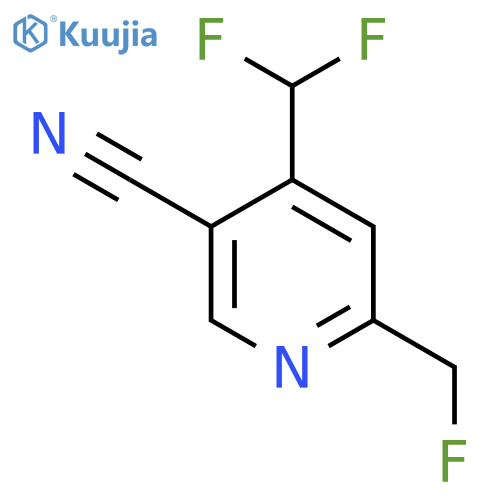 5-Cyano-4-(difluoromethyl)-2-(fluoromethyl)pyridine structure