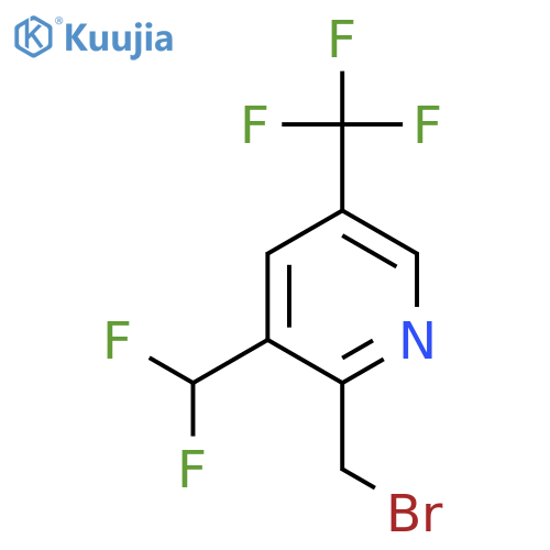 2-(Bromomethyl)-3-(difluoromethyl)-5-(trifluoromethyl)pyridine structure