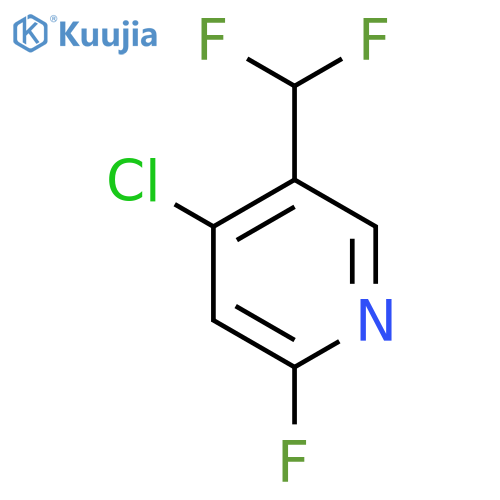 4-Chloro-5-(difluoromethyl)-2-fluoropyridine structure