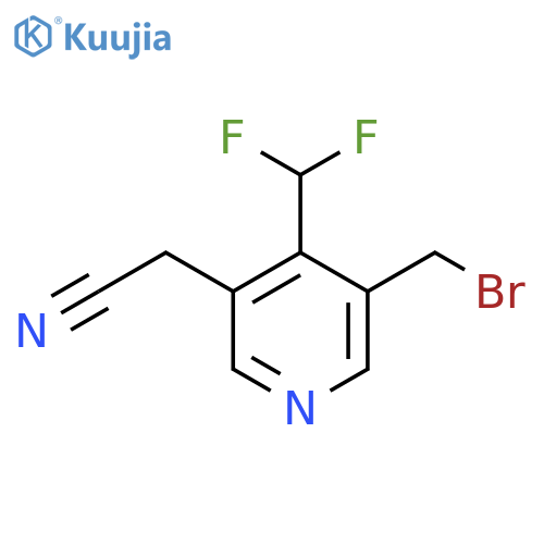 3-(Bromomethyl)-4-(difluoromethyl)pyridine-5-acetonitrile structure
