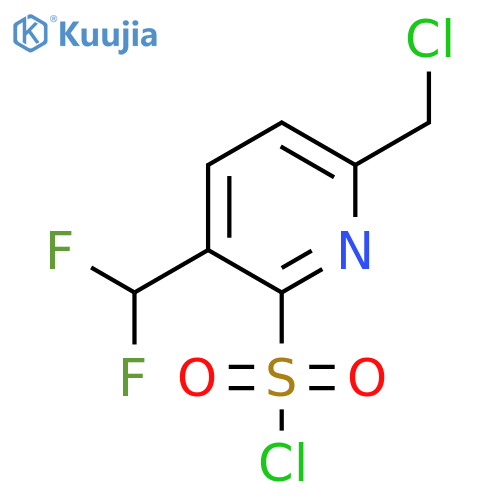 6-(Chloromethyl)-3-(difluoromethyl)pyridine-2-sulfonyl chloride structure