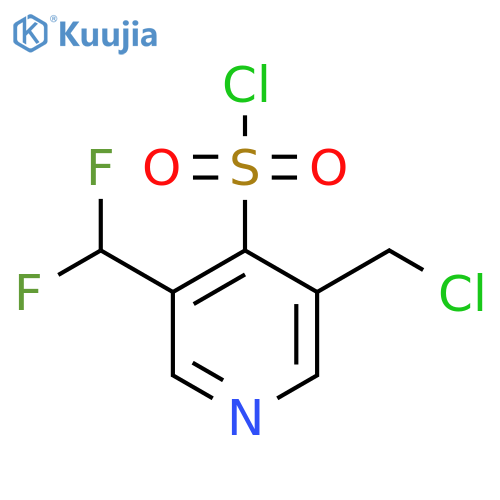 3-(Chloromethyl)-5-(difluoromethyl)pyridine-4-sulfonyl chloride structure