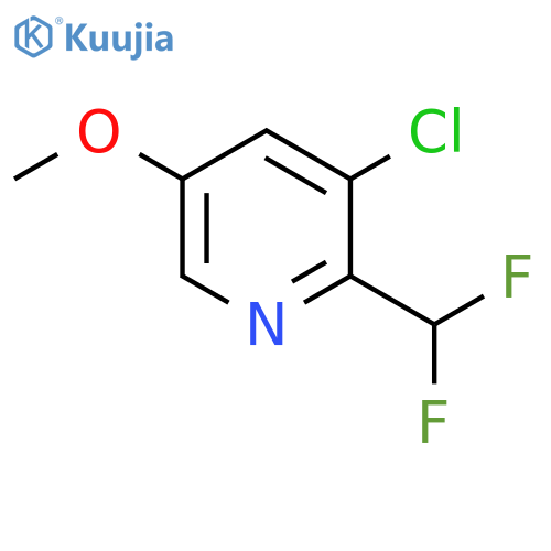 3-Chloro-2-(difluoromethyl)-5-methoxypyridine structure