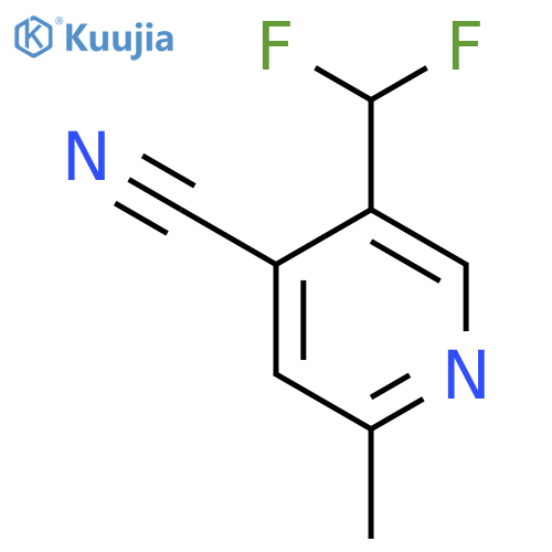 4-Cyano-5-(difluoromethyl)-2-methylpyridine structure