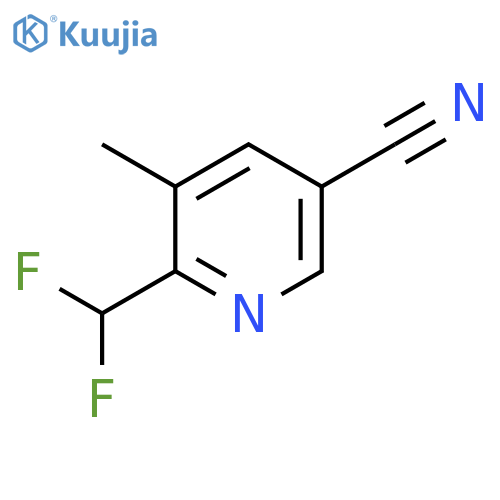 6-(Difluoromethyl)-5-methylnicotinonitrile structure