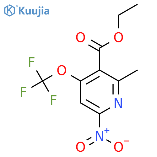 Ethyl 2-methyl-6-nitro-4-(trifluoromethoxy)pyridine-3-carboxylate structure