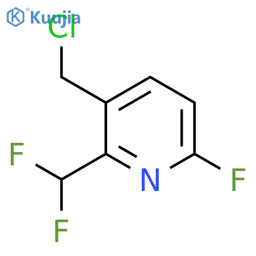 3-(Chloromethyl)-2-(difluoromethyl)-6-fluoropyridine structure