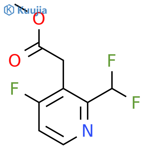 Methyl 2-(difluoromethyl)-4-fluoropyridine-3-acetate structure